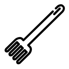 fork cut line icon