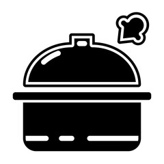 cook porridge glyph icon