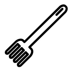 fork line icon