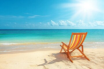 Lounge chair n the beach