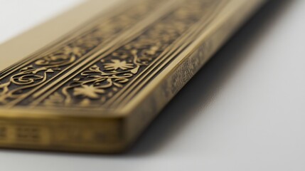 Fototapeta premium Ornate Gold-Toned Decorative Panel