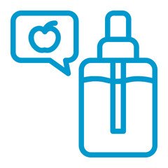 fruit flavored vape liquid color icon
