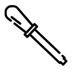 drop pipette_4 cut line icon