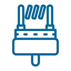 Obraz premium atomizer vape color icon