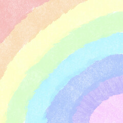 Rainbow with pastel color for background 