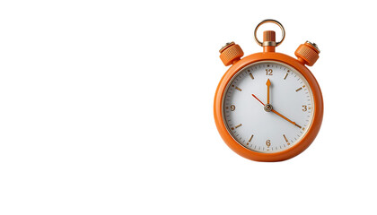 3D orange stopwatch icon png
