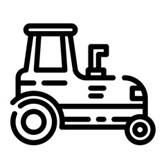 tractor cut line icon