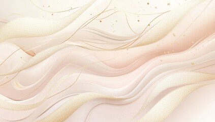 Obraz premium The image features a luxurious abstract background that combines golden glitter with a soft beige texture, as well as a luxury gold background with a beige and white gradient color