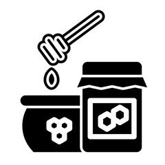 real honey glyph icon