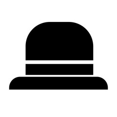 straw hat glyph icon