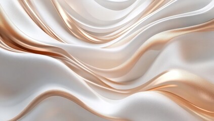 This background features elegant white waves and subtle gold lines on an abstract backdrop, ideal for various digital platforms such as presentations, websites, and social media, while another option