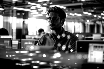 Dynamic Light Reflections in an Active Office Space