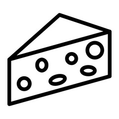 cheese line icon