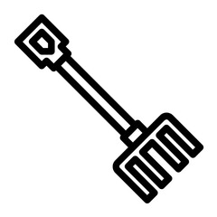 plant fork line icon
