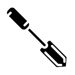 small shovel solid icon