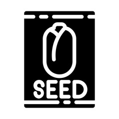 vegetable seeds solid icon