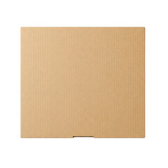 Brown cardboard box, isolated in transparent background.