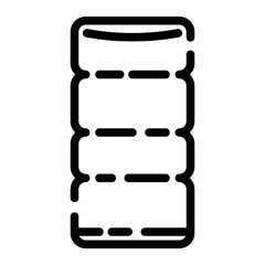 Japanese glass cut line icon