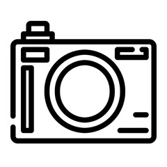 portable camera cut line icon