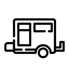 Roof rack cut line icon