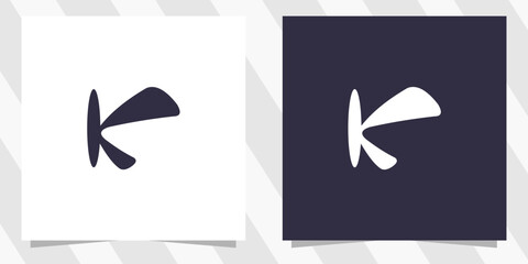 letter k logo design vector