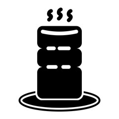 Japanese tea glyph icon