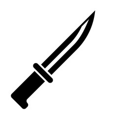kitchen knife glyph icon