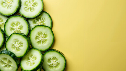 Fresh Cucumber Slices Isolated on Transparent Background for Health and Wellness Campaigns