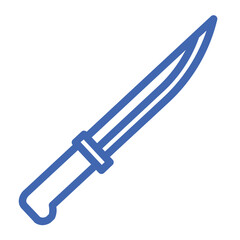 outdoor knife color icon