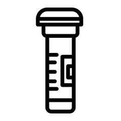flashlight line icon