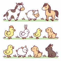 farm animals set