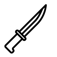 kitchen knife line icon
