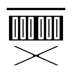 portable grill solid icon