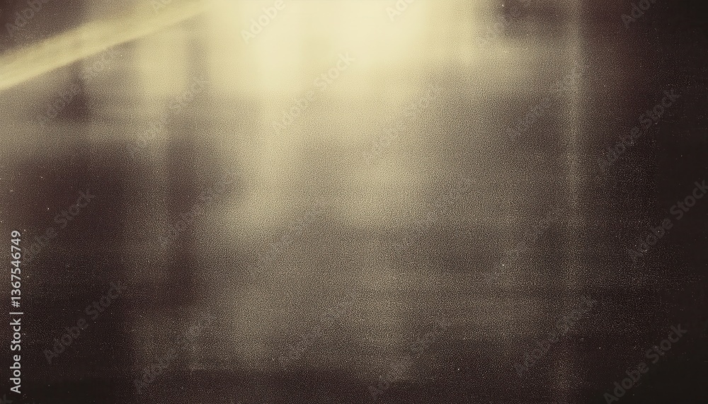 Poster golden dust particles on dark abstract background with light glow, perfect for mystical themes, text