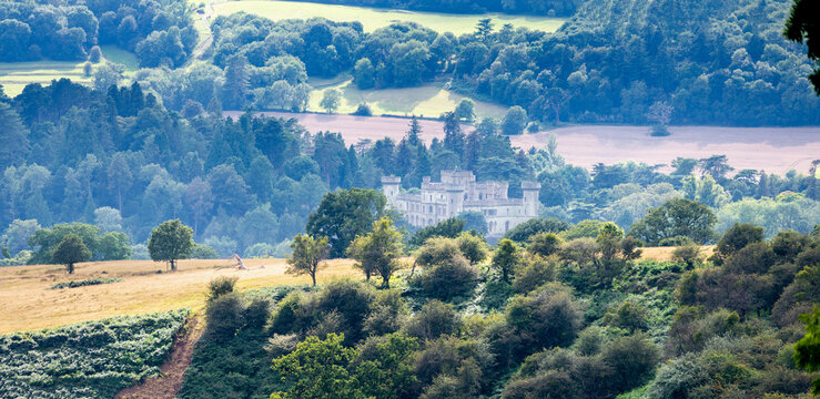 View from the Malvern Beacon, at the top of Midsummer Hill,Herefordshire ,England,U.K.