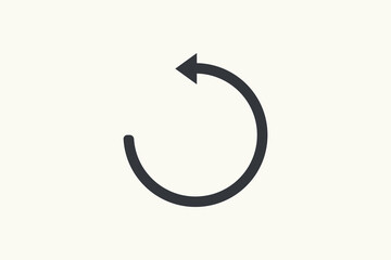 Refresh Icon Vector Simple And Minimalist
