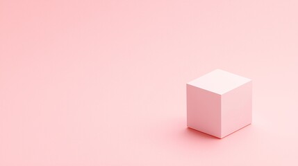 Obraz premium Clean 3D isometric product mockup with a dedicated text space on a gradient background