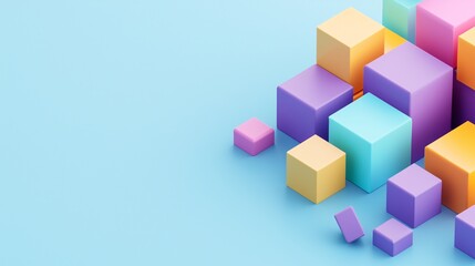 Obraz premium Eye-catching 3D isometric product layout with a space reserved for text