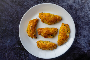 Homemade Cheese and Dill Pogaca