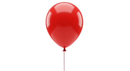 Isolated Red Balloon