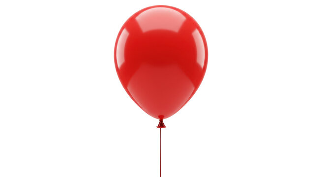 Isolated Red Balloon
