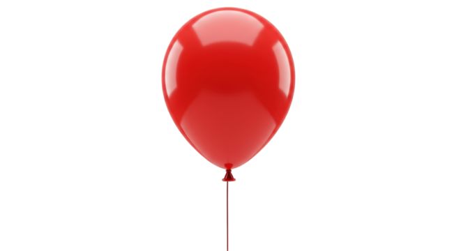 Isolated Red Balloon