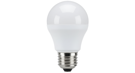 Isolated LED Light Bulb Front View