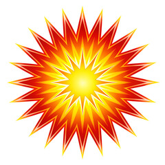 abstract sun vector illustration