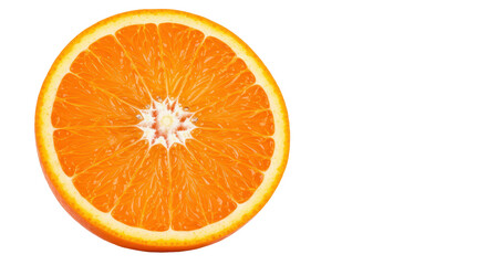 Isolated Half Orange