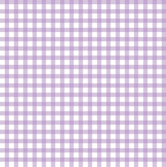 Purple and White Gingham Checkered Pattern Background
