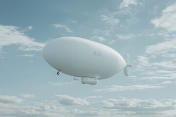Obraz premium Majestic Airship Soaring Through the Sky