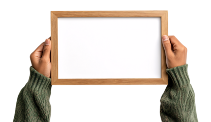 Modern living elegant photo frames with dynamic slideshows on transparent background