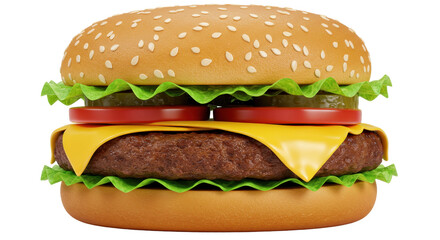Isolated Delicious Hamburger