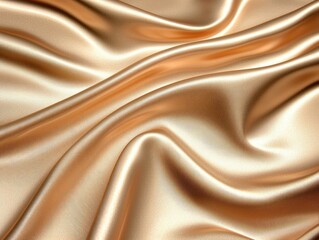Luxurious golden satin fabric textile showcase elegant drapery studio setting close-up view